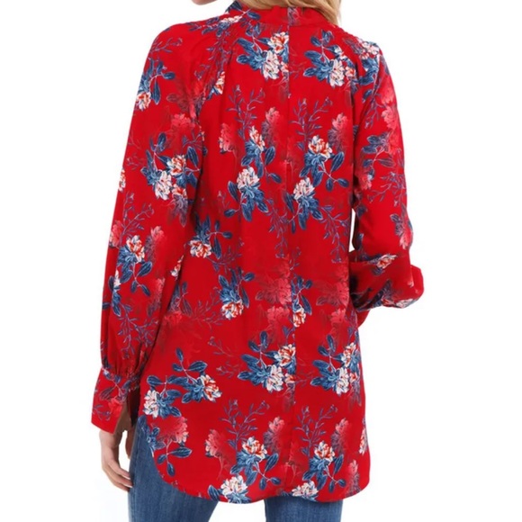 French Connection Kioa Crepe Tie Neck Top - Picture 3 of 7